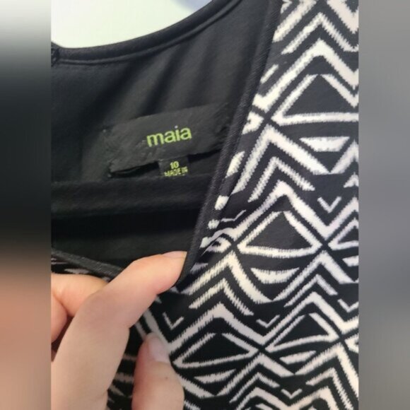 SEARS Geometric Laser Cut Lace Sleeveless Career Rose Floral Hem Midi Dress 10 - Picture 8 of 11